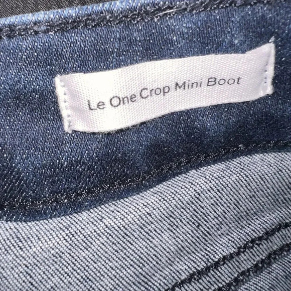 Frame Le Women’s Crop Mini Boot Black Denim Jeans Women Size 1 - Picture 9 of 12